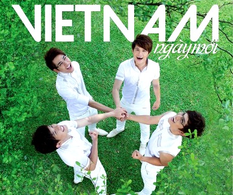 Jóvenes cantan sobre el país